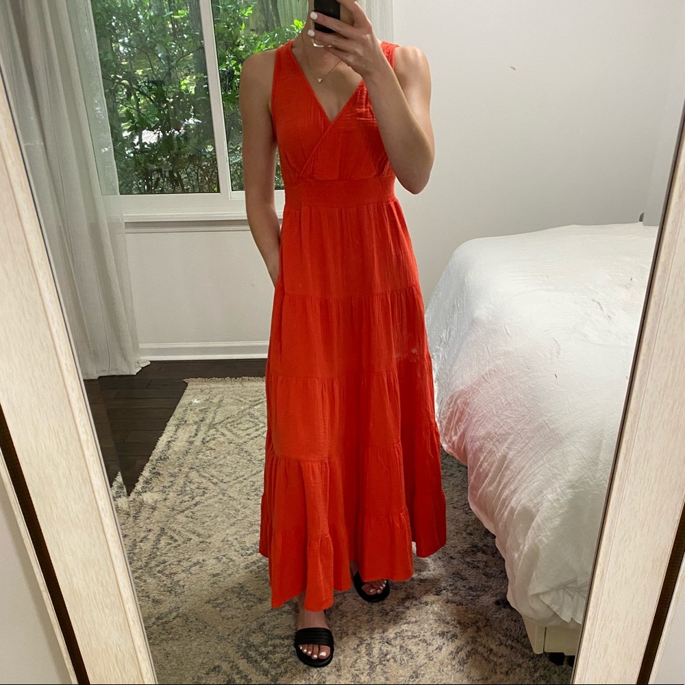 Tiered Maxi Dress w/ Pockets